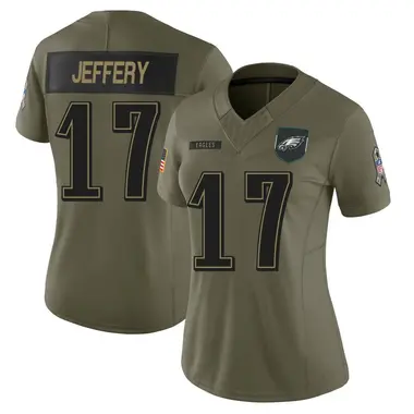 Alshon Jeffery Women's Limited Olive Philadelphia Eagles 2025 Salute to Service Jersey