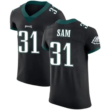 Andre' Sam Men's Elite Black Philadelphia Eagles Alternate Vapor Untouchable Jersey