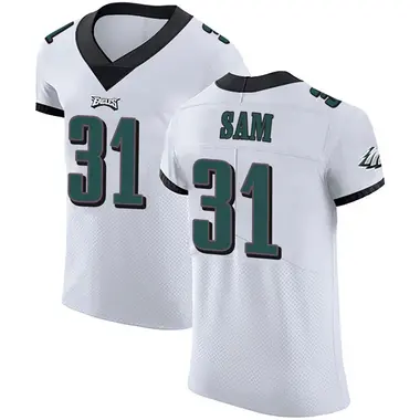 Andre' Sam Men's Elite White Philadelphia Eagles Vapor Untouchable Jersey