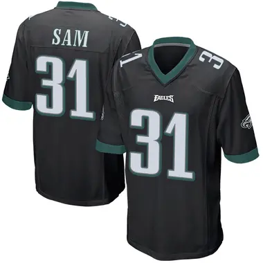 Andre' Sam Men's Game Black Philadelphia Eagles Alternate Jersey