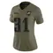 Andre' Sam Women's Limited Olive Philadelphia Eagles 2025 Salute to Service Jersey