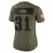 Andre' Sam Women's Limited Olive Philadelphia Eagles 2025 Salute to Service Jersey
