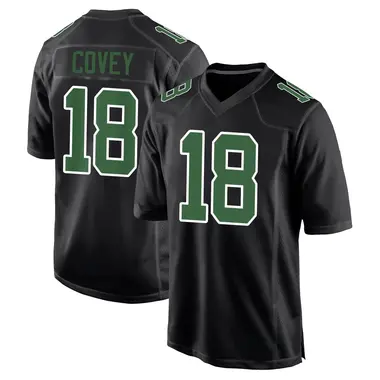 Britain Covey Men's Game Black/Kelly Philadelphia Eagles Carbon Green Fashion Jersey