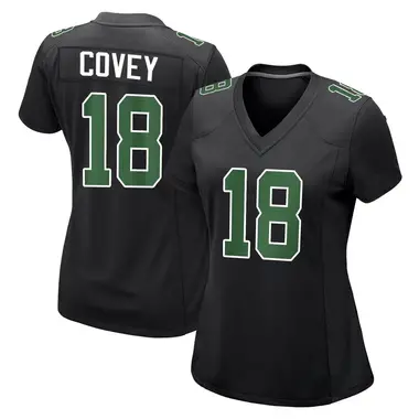 Britain Covey Women's Game Black/Kelly Philadelphia Eagles Carbon Green Fashion Jersey