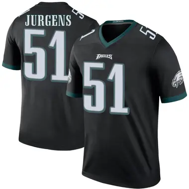 Cam Jurgens Youth Legend Black Philadelphia Eagles Color Rush Jersey