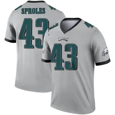 Darren Sproles Youth Legend Philadelphia Eagles Silver Inverted Jersey