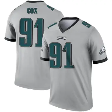 Fletcher Cox Men's Legend Philadelphia Eagles Silver Inverted Jersey