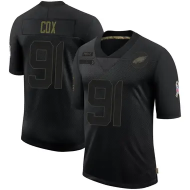 Fletcher Cox Men's Limited Black Philadelphia Eagles 2020 Salute To Service Jersey