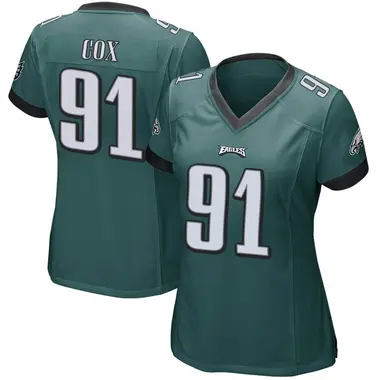 Fletcher Cox Women's Game Green Philadelphia Eagles Team Color Jersey