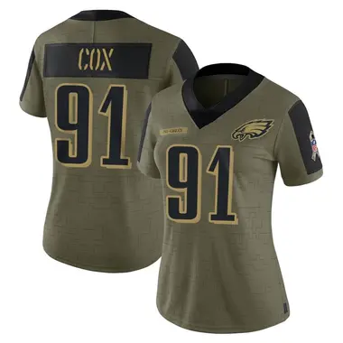 Fletcher Cox Women's Limited Olive Philadelphia Eagles 2021 Salute To Service Jersey