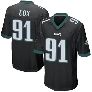 Fletcher Cox Youth Game Black Philadelphia Eagles Alternate Jersey