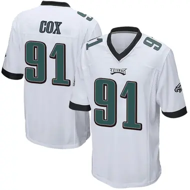 Fletcher Cox Youth Game White Philadelphia Eagles Jersey
