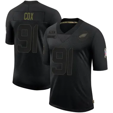 Fletcher Cox Youth Limited Black Philadelphia Eagles 2020 Salute To Service Jersey