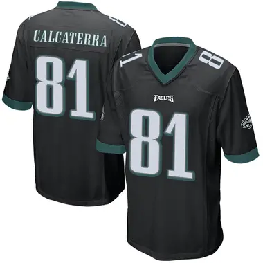 Grant Calcaterra Youth Game Black Philadelphia Eagles Alternate Jersey