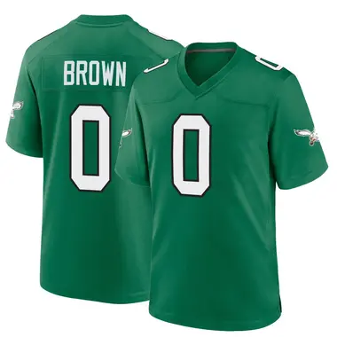 Hollywood Brown Youth Game Green Philadelphia Eagles Kelly Alternate Jersey