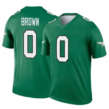 Hollywood Brown Youth Legend Green Philadelphia Eagles Kelly Alternate Jersey