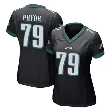 Matt Pryor Women's Game Black Philadelphia Eagles Alternate Jersey