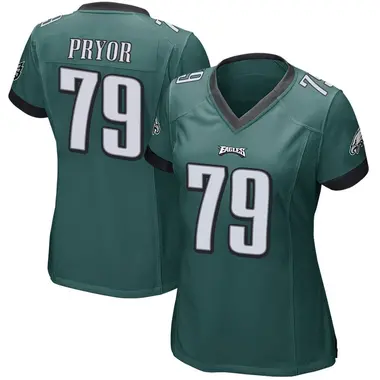 Matt Pryor Women's Game Green Philadelphia Eagles Team Color Jersey