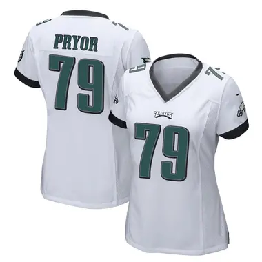 Matt Pryor Women's Game White Philadelphia Eagles Jersey