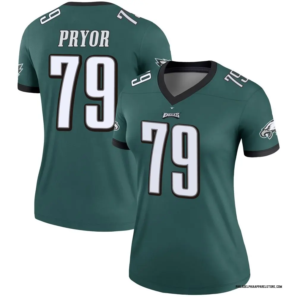 Matt Pryor Women's Legend Green Philadelphia Eagles Jersey