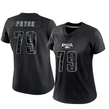Matt Pryor Women's Limited Black Philadelphia Eagles Reflective Jersey