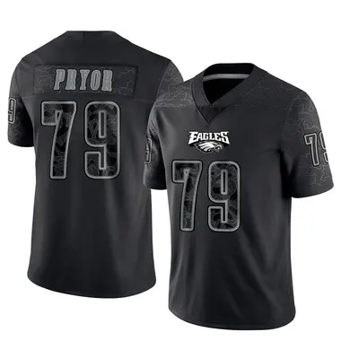 Matt Pryor Youth Limited Black Philadelphia Eagles Reflective Jersey